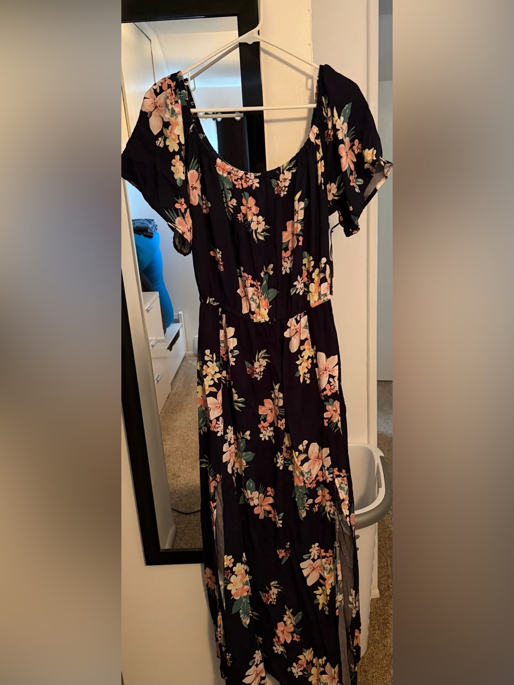 Liberty Love Navy Floral Maxi Dress